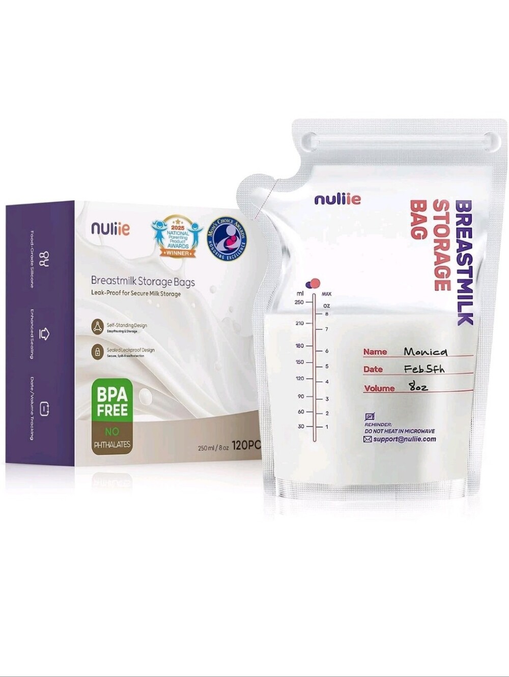 Nuliie Breastmilk Storage Bags